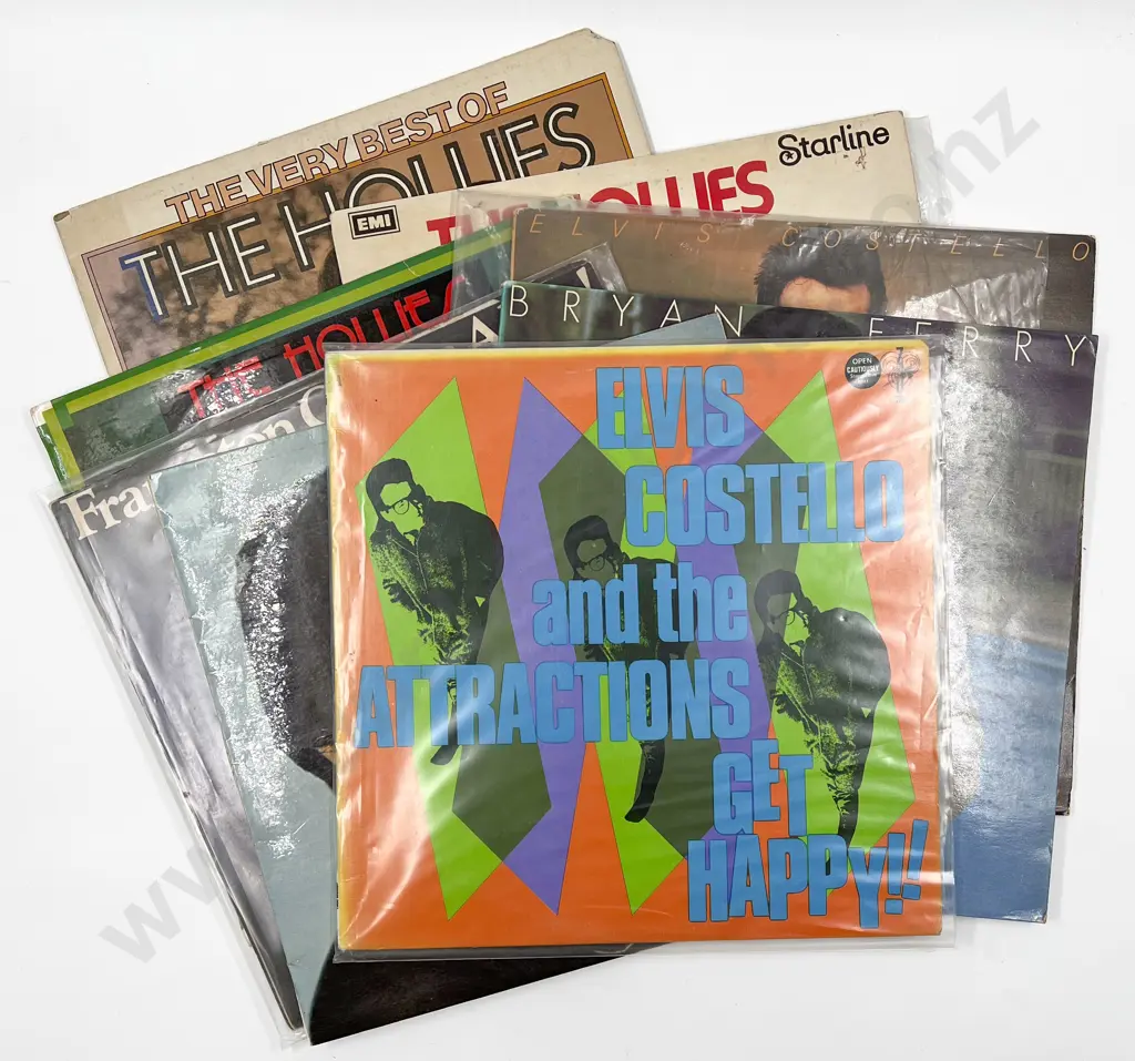 Eight Assorted Vintage Vinyl Records Image 1++