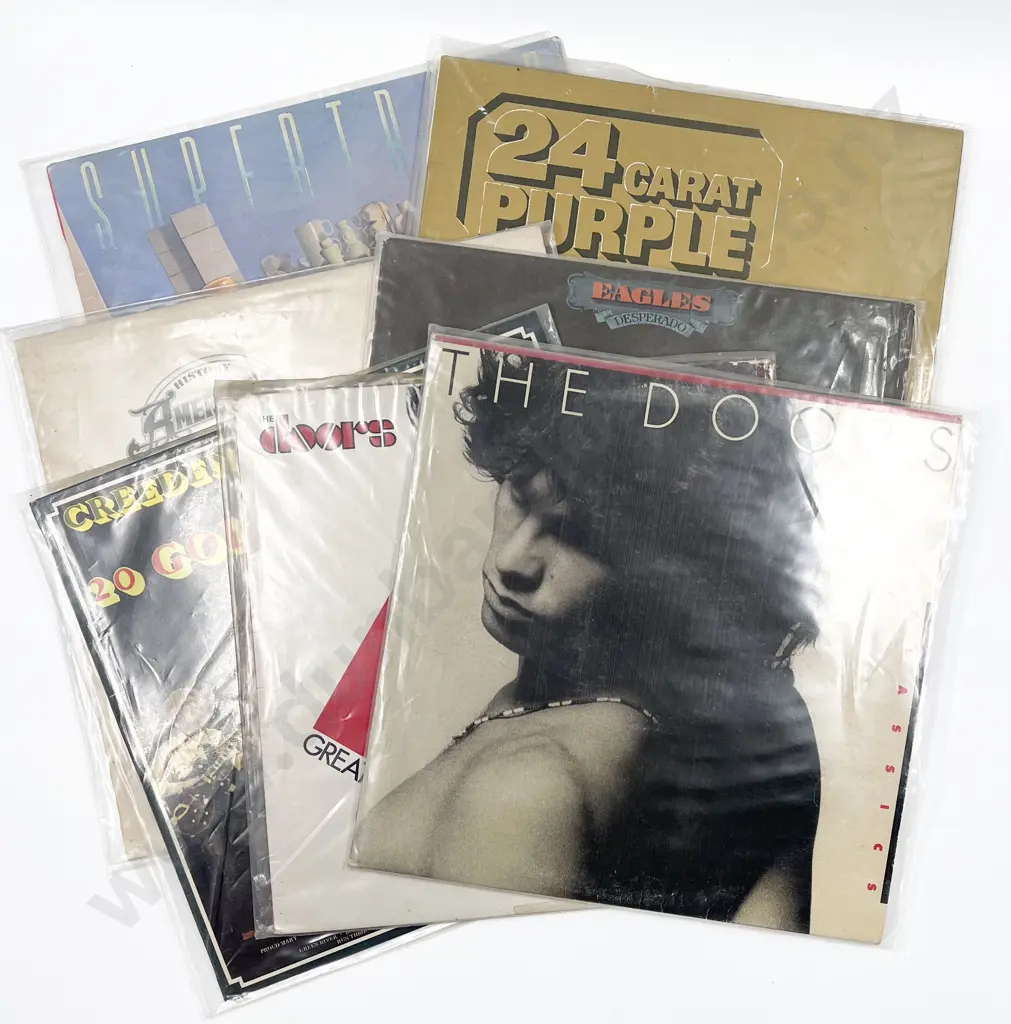 Eight Assorted Vintage Vinyl Records Image 1++