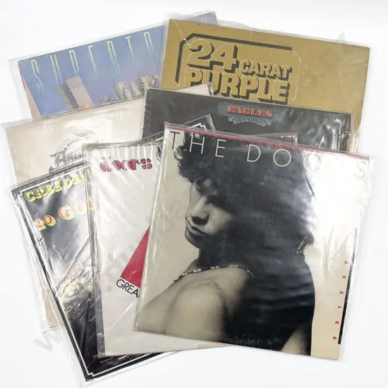 Eight Assorted Vintage Vinyl Records