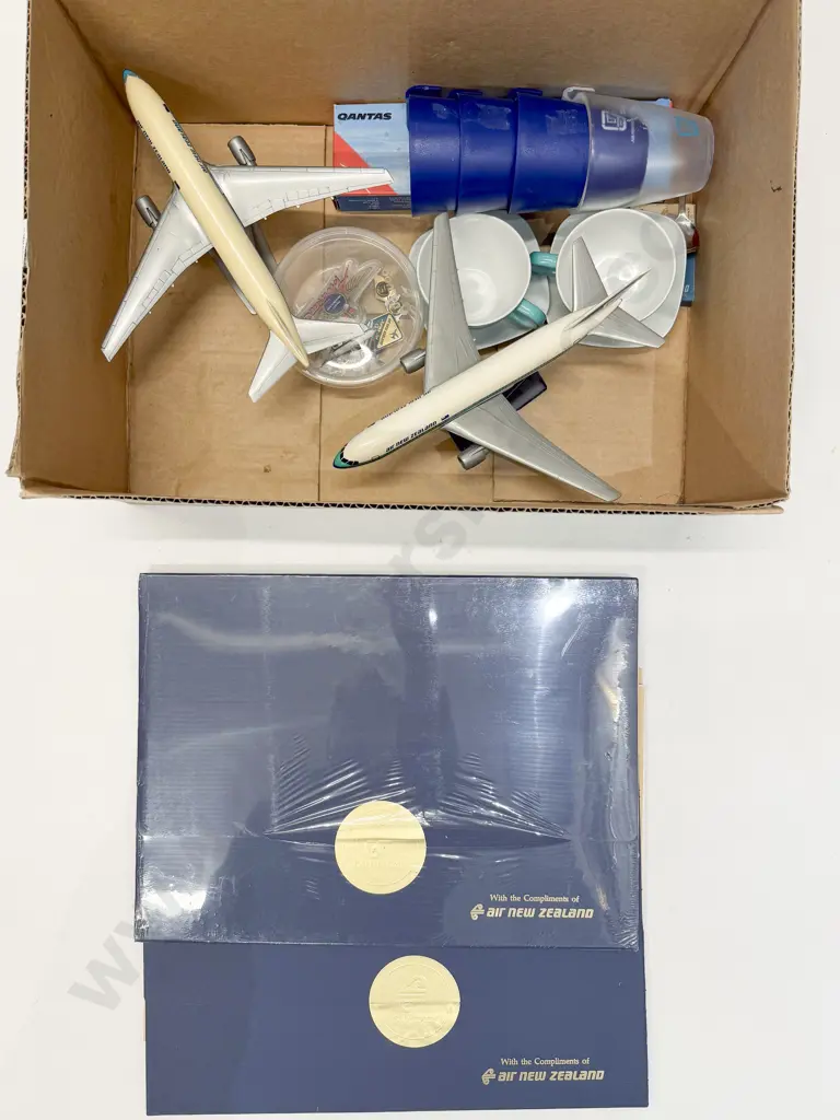 Quantity of Assorted Airline Memorabilia incl Badges Model Airplanes etc Image 1++