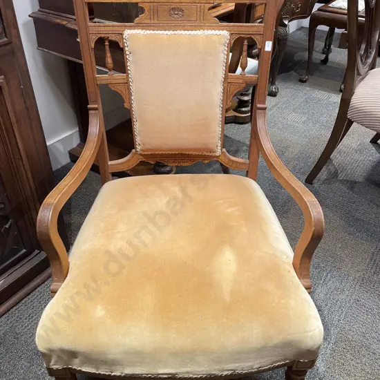 Victorian Mahogany Parlor Arm Chair