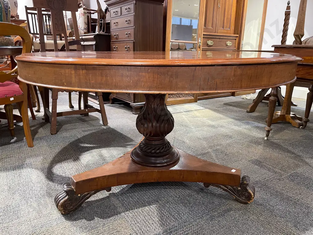 Victorian Colonial Kauri Circular Breakfast Table Image 1++