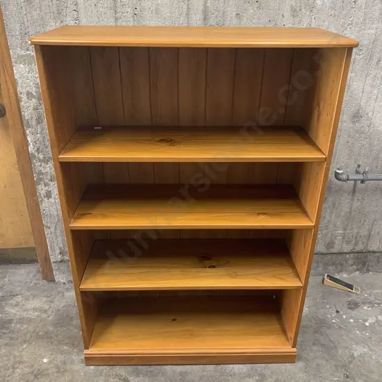 Modern Rimu Open Bookcase