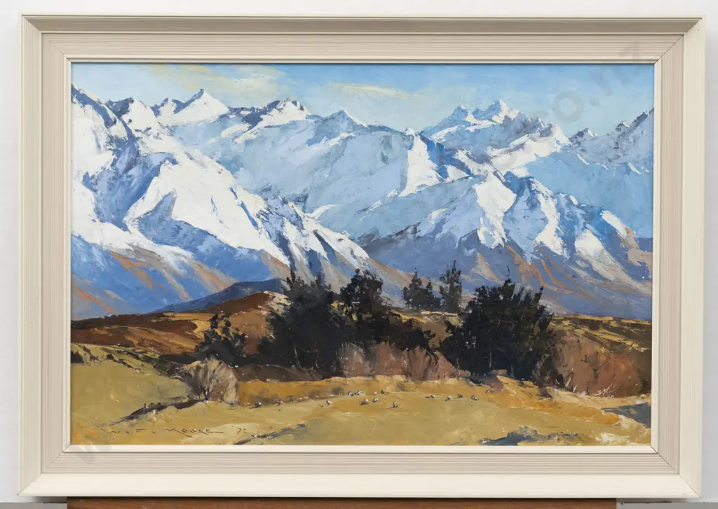 William Francis Moore - Mountains & Moorlands near Wanaka Image 1++