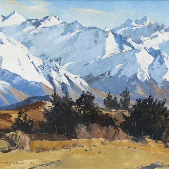 William Francis Moore - Mountains & Moorlands near Wanaka