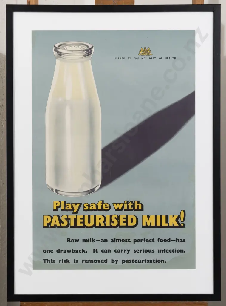 Pair Vintage NZ Department of Health Advertisements Image 1++