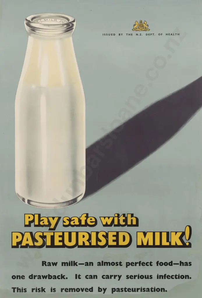 Pair Vintage NZ Department of Health Advertisements Image 1++