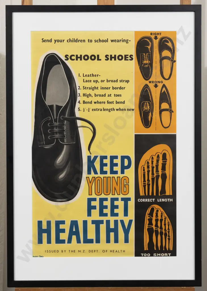 Pair Vintage NZ Department of Health Advertisements Image 1++