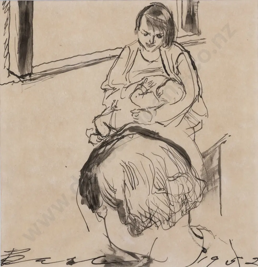 Helen Crabb - Figure Study Mother & Children Image 1++