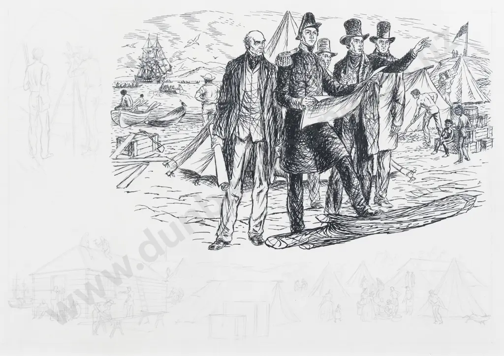 Russell Clark - Surveying the Settlement of Canterbury and Early Construction Image 1++