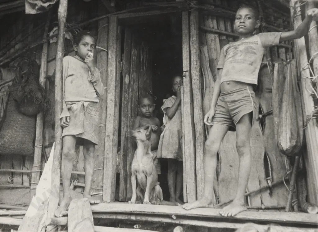 Unknown Photographer - C1980s PNG Village Scene Image 1++
