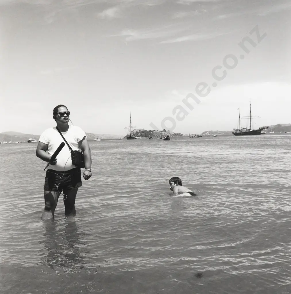 Ans Westra - Arrival New Settlers - Petone Beach Image 1++