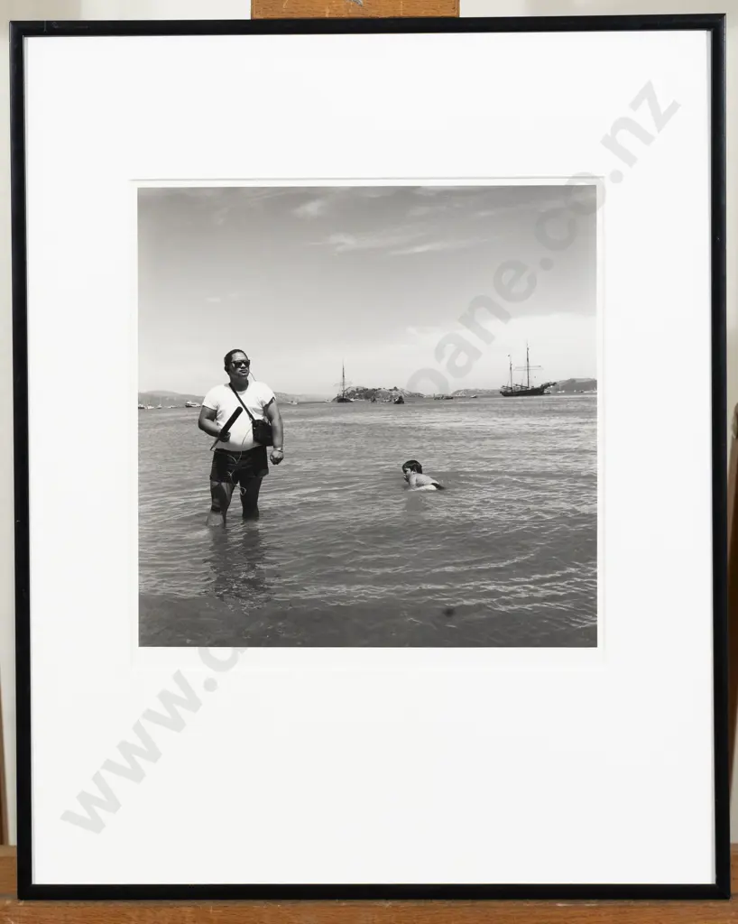 Ans Westra - Arrival New Settlers - Petone Beach Image 1++