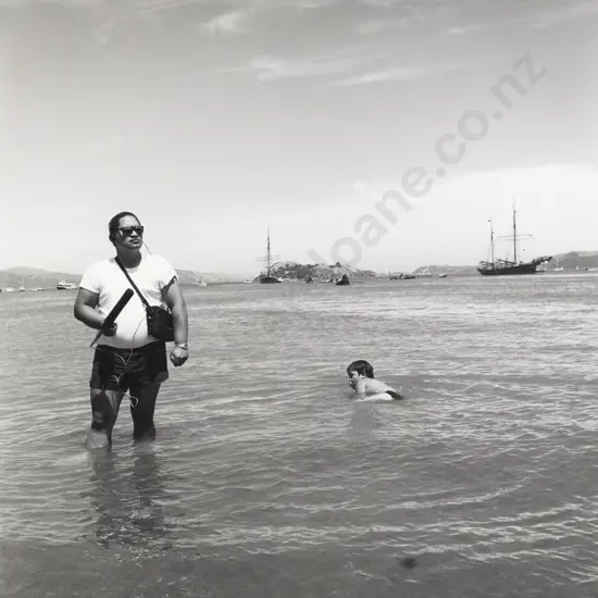 Ans Westra - Arrival New Settlers - Petone Beach