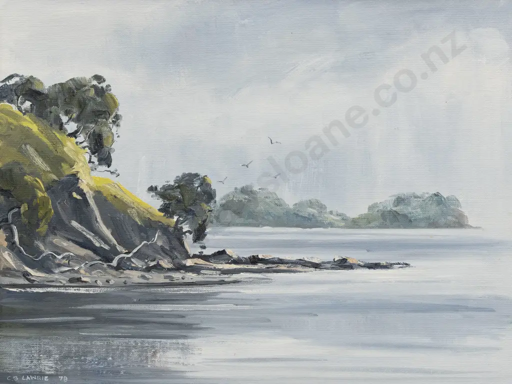 C B Lawrie - Misty Morning - Saddle Island Image 1++