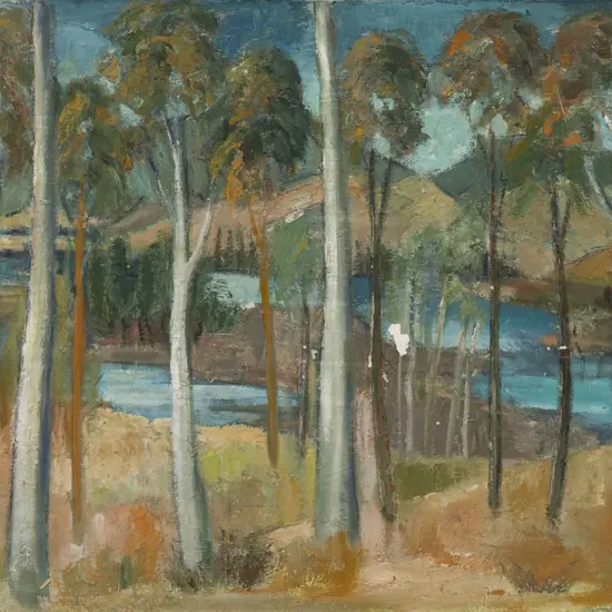 Gwen Knight - Coastal Landscape with Trees
