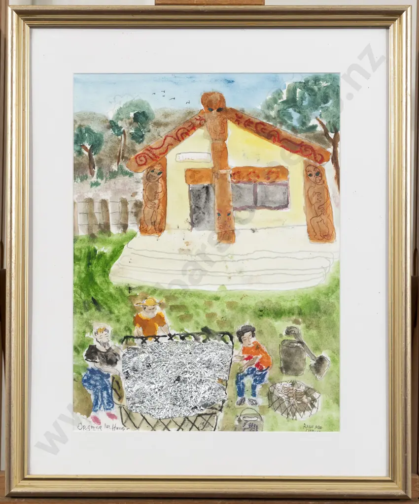 Richard Chrisp - Opening the Hangi - Raikoroa Marae Image 1++