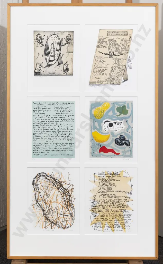 Eight Framed Muka Studios Lithographs from Various Artists Including Jenny Dolezel Image 1++