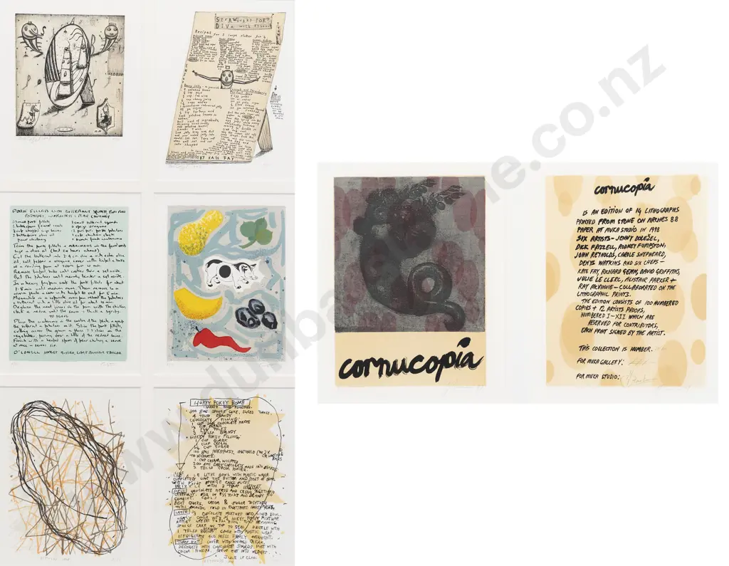 Eight Framed Muka Studios Lithographs from Various Artists Including Jenny Dolezel Image 1++