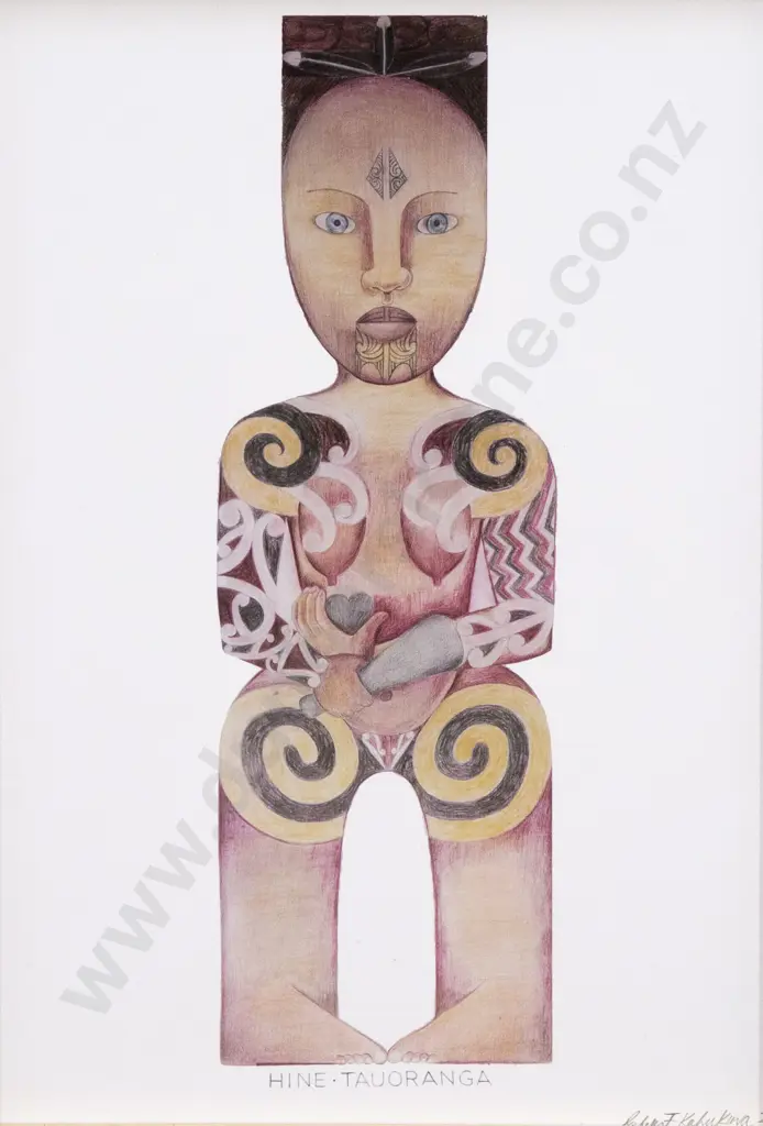 Robyn Kahukiwa - Nga Pou Wahine Prints (one a/f) (7) Image 1++