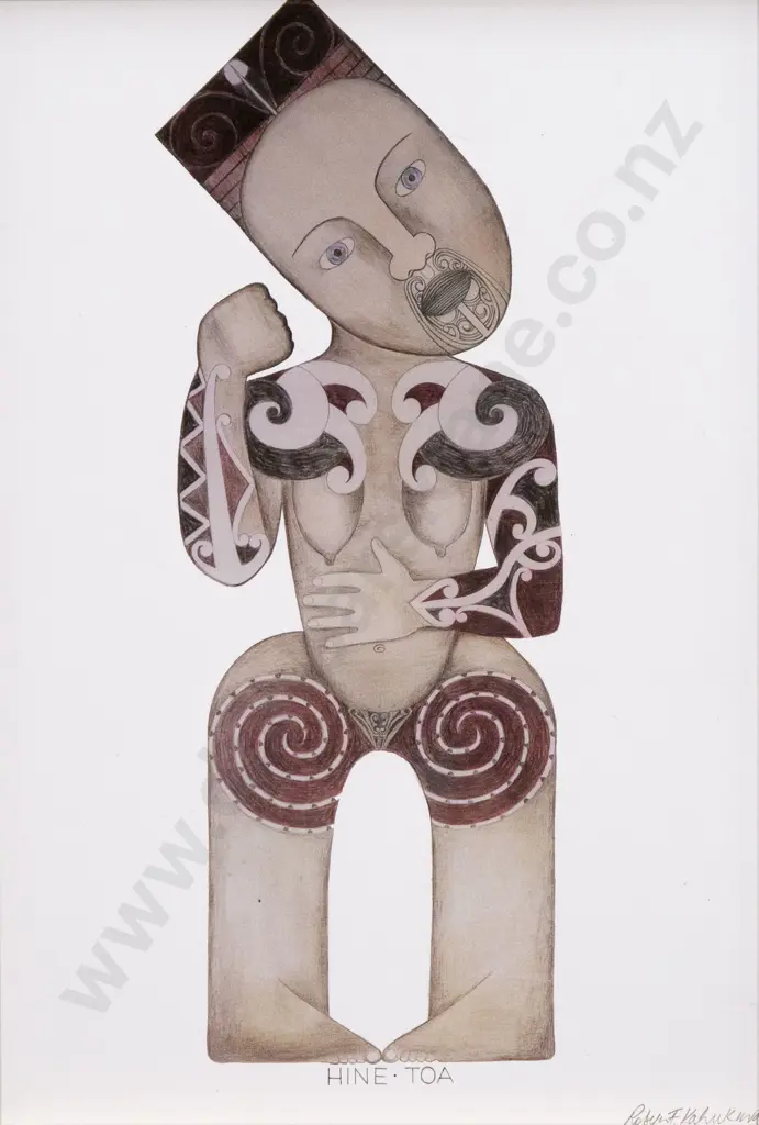 Robyn Kahukiwa - Nga Pou Wahine Prints (one a/f) (7) Image 1++