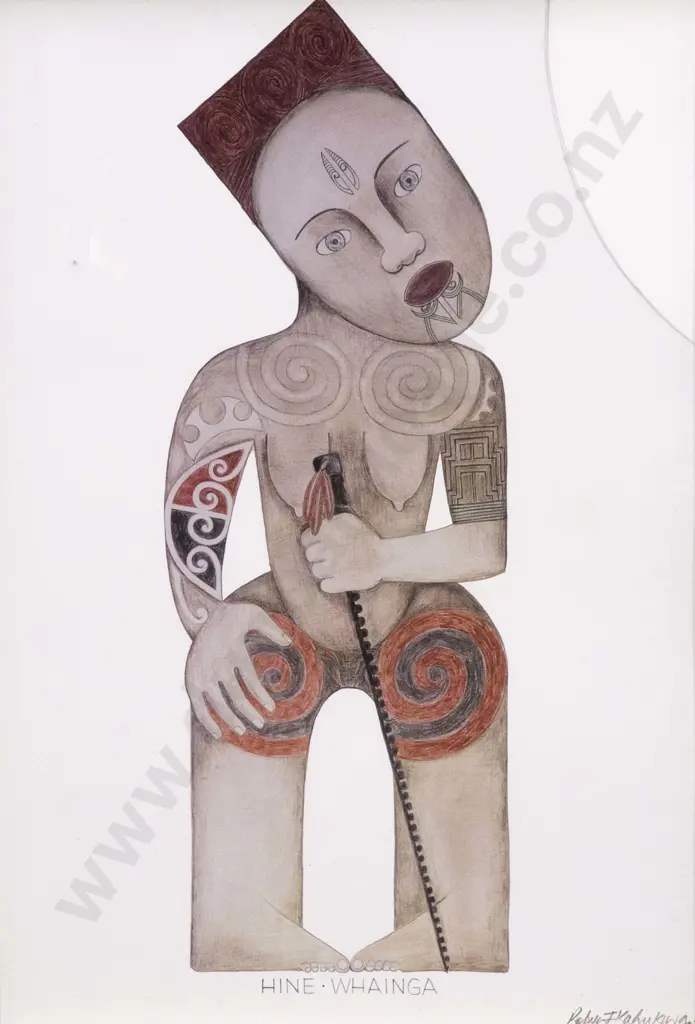 Robyn Kahukiwa - Nga Pou Wahine Prints (one a/f) (7) Image 1++