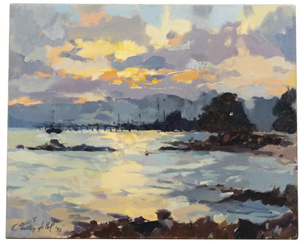 Gaston de Vel - Point Howard - Sunset - Wellington Image 1++
