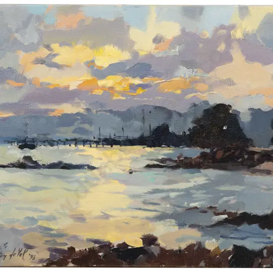 Gaston de Vel - Point Howard - Sunset - Wellington