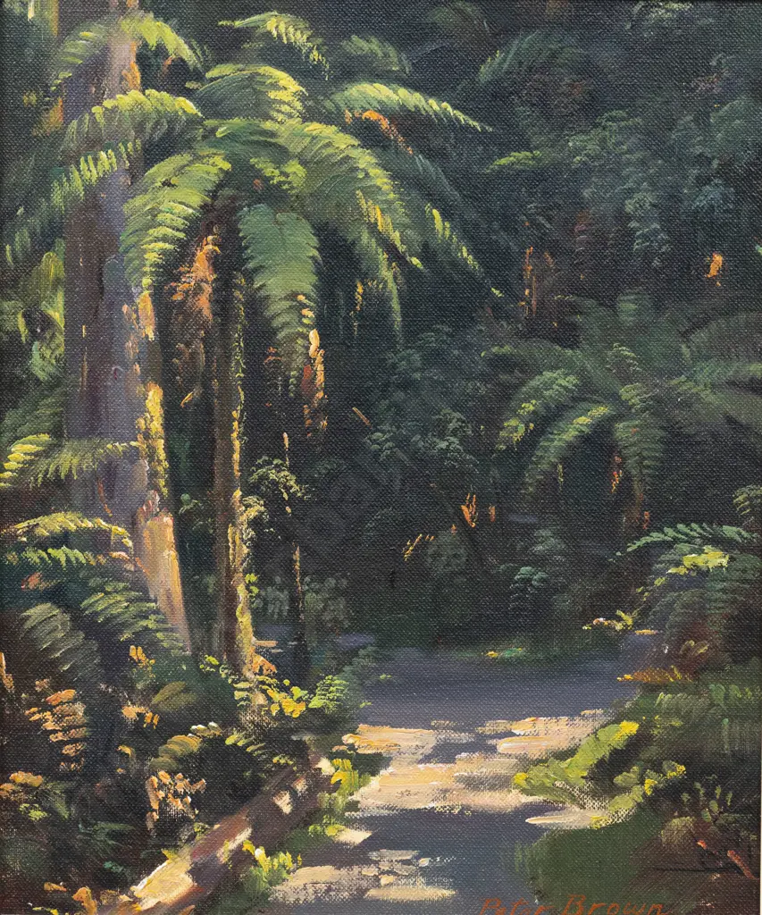 Peter Brown - Sunlit Track - Riwaka Image 1++