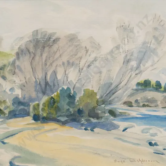 Enga Washbourn - Afternoon Light - Tengawai River
