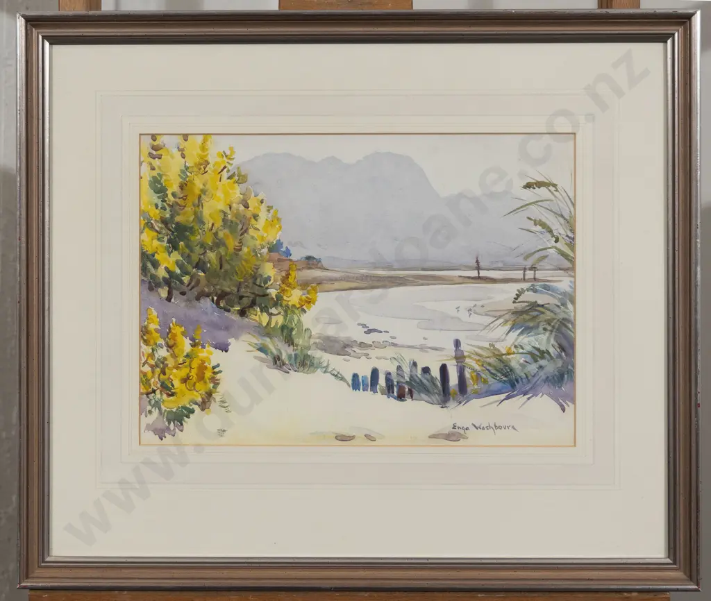 Enga Washbourn - Lupins in Flower - Collingwood Beach Image 1++