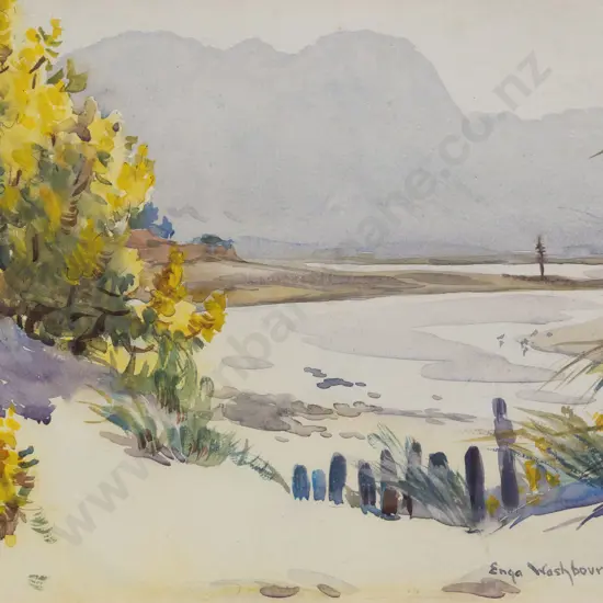 Enga Washbourn - Lupins in Flower - Collingwood Beach