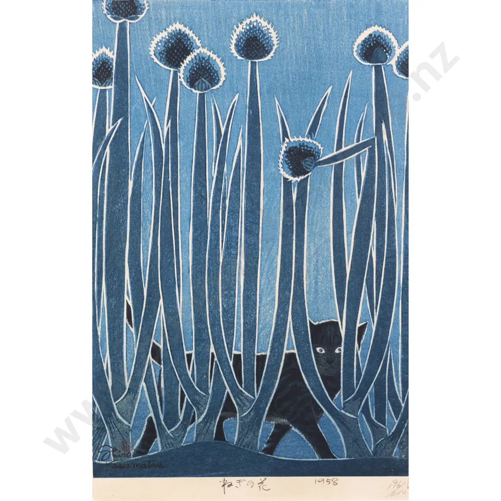 Shiro Kasamatsu (Japanese) - Leek Flowers Image 1++