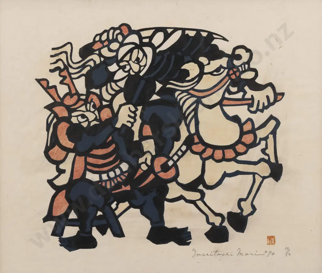 Yoshitoshi Mori (Japanese) - Warriors in Combat Image 1++