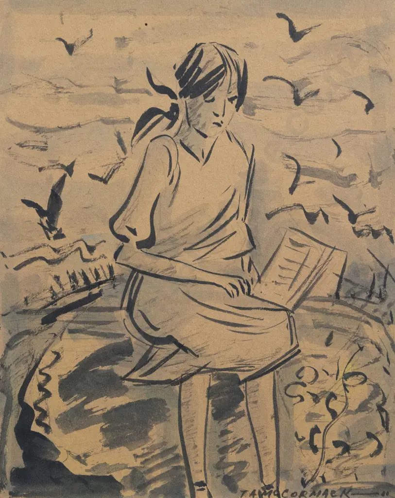 T A McCormack - Girl with Gulls Image 1++
