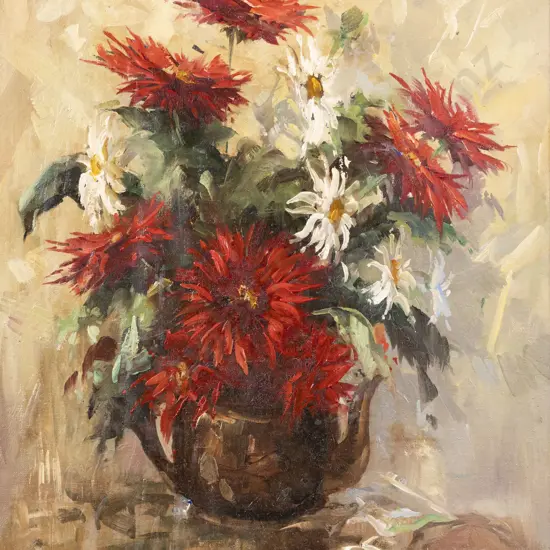 D R Neilson - Floral Still Life