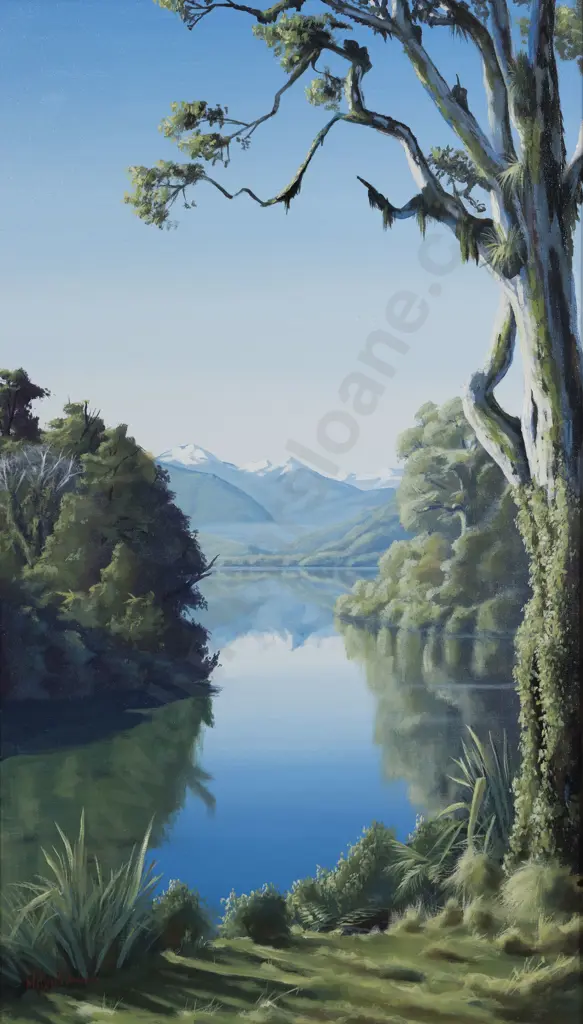 M E White - South Island Landscape Image 1++