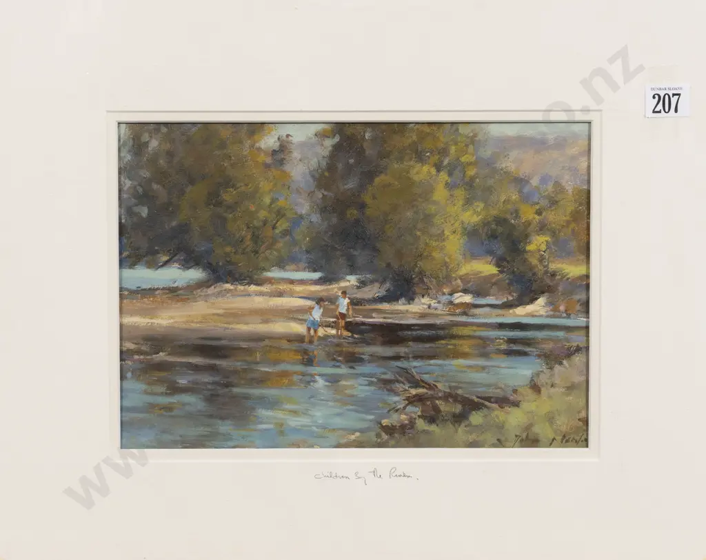 Two John Neale Oil on Paper Unframed Artworks Image 1++