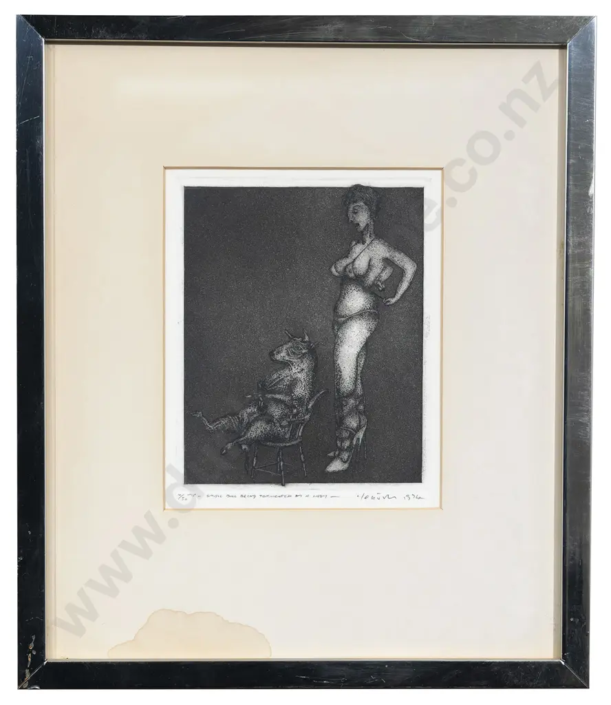 Barry Cleavin - Small Bull Being Tormented by a Lady Image 1++
