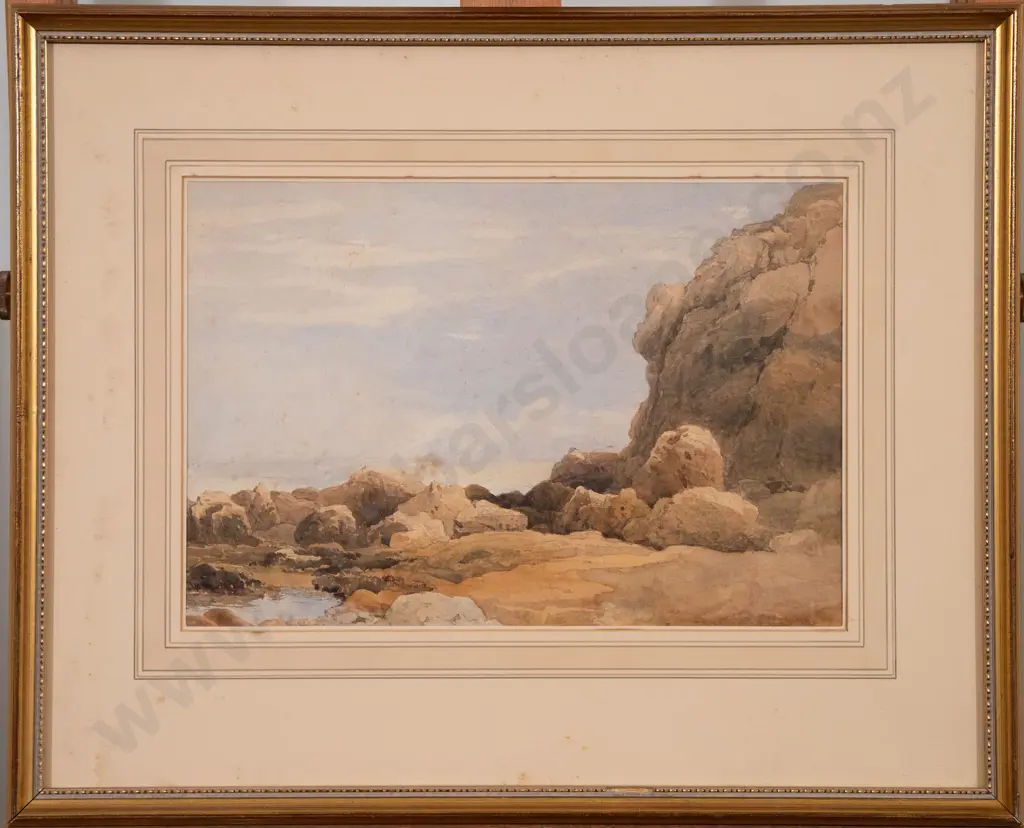 John Henry Mole (British) - Rocky Seaside Beach (a/f) Image 1++