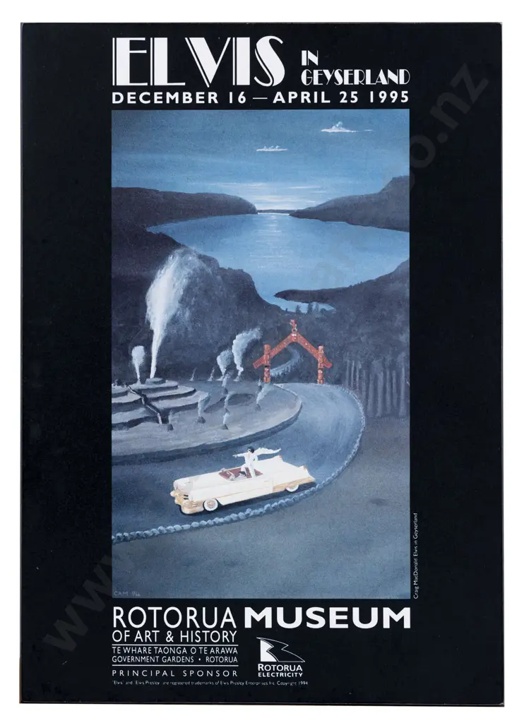 Craig MacDonald - Elvis in Geyserland Rotorua Museum Advertisement Image 1++