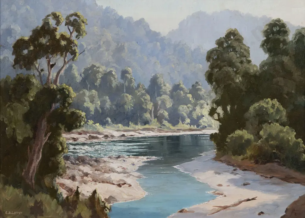 E B Lattey - Tauranga River - Urewera Image 1++