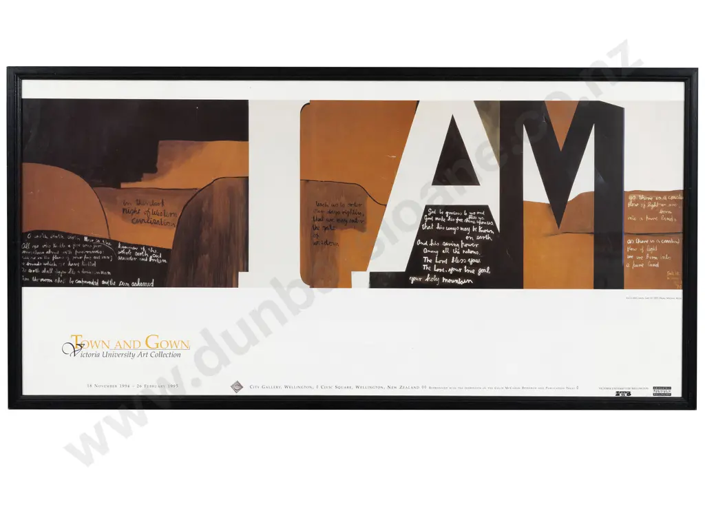 Colin McCahon 'Gate III' Victoria University Poster Image 1++