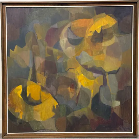 P Simmonds - Evening Sunflowers