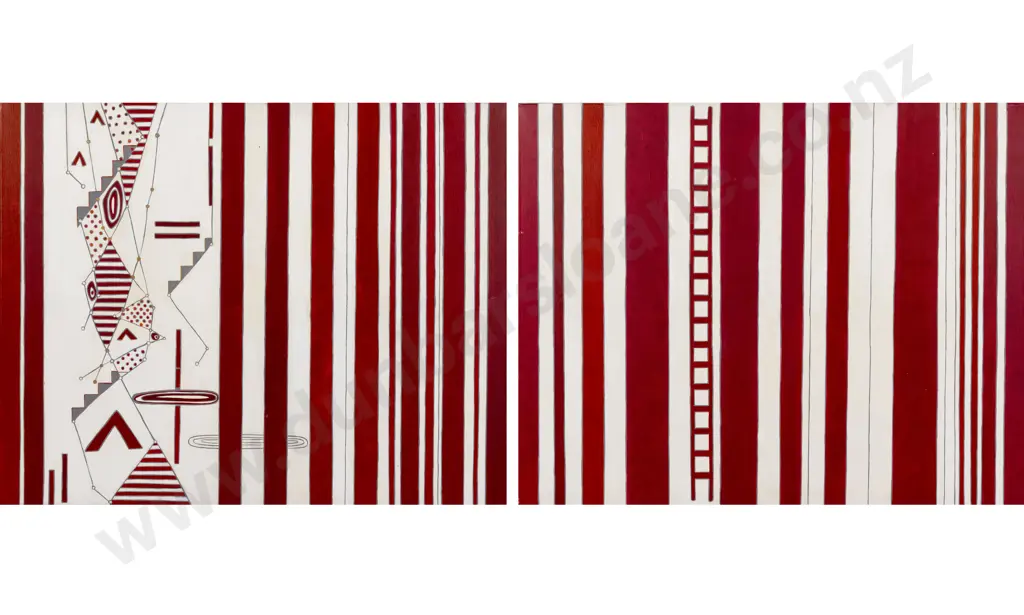 Unknown Artist - Untitled Abstract (diptych) Image 1++