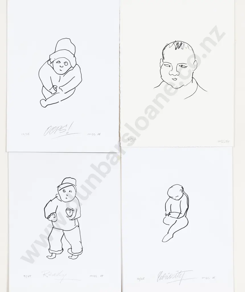 Michael Smither (b 1939) - Curiosity & Others (4) (unframed) Image 1++