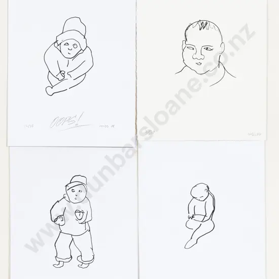 Michael Smither (b 1939) - Curiosity & Others (4) (unframed)