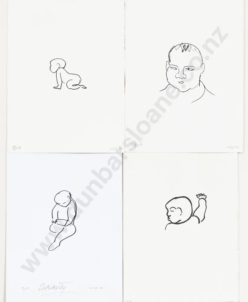 Michael Smither (b 1939) - Curiosity & Others (4) (unframed) Image 1++