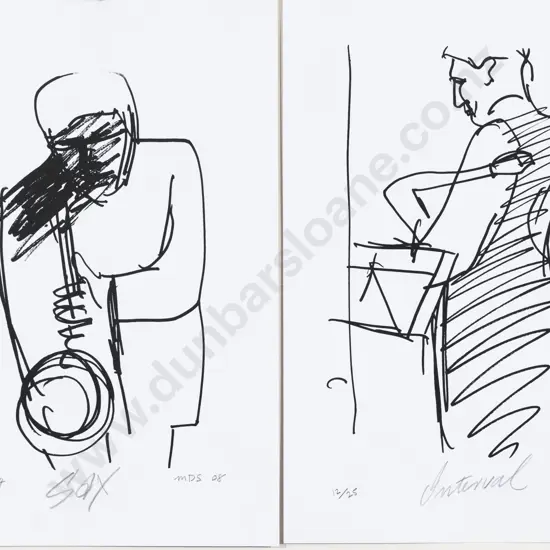Michael Smither (b 1939) - Interval & Other (2) (unframed)