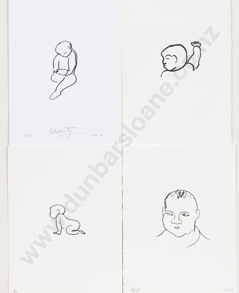 Michael Smither (b 1939) - Curiosity & Others (4) (unframed) Image 1++